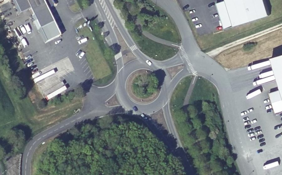 Vue aérienne du Route de Vergt