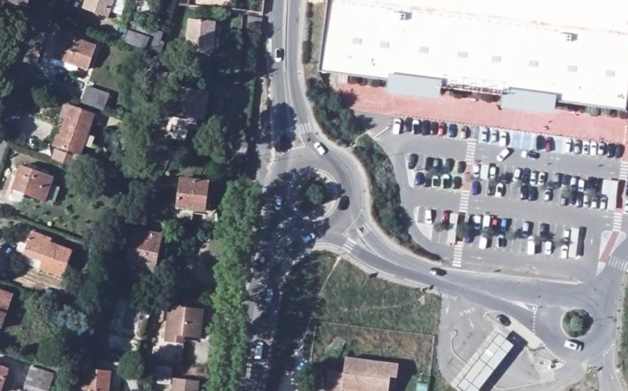 Vue aérienne du Rond-Point de Bagnols-Braunfels