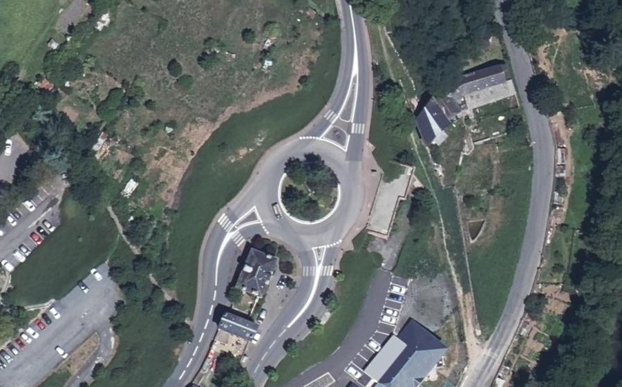 Vue aérienne du Giratoire de l'Octroi