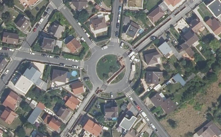 Vue aérienne du Place Bellevue