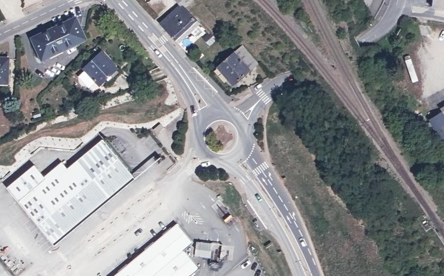 Vue aérienne du Giratoire Saint-Louis