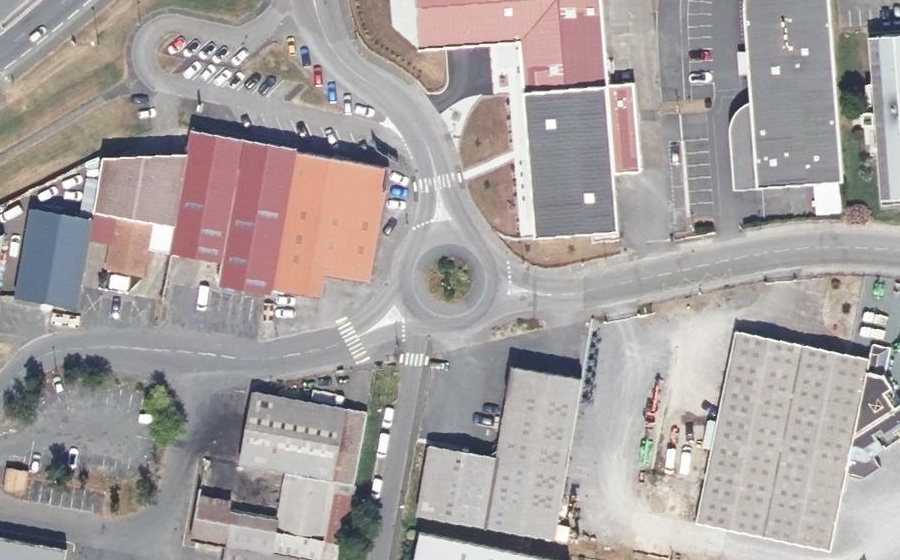 Vue aérienne du Giratoire de la Tillole
