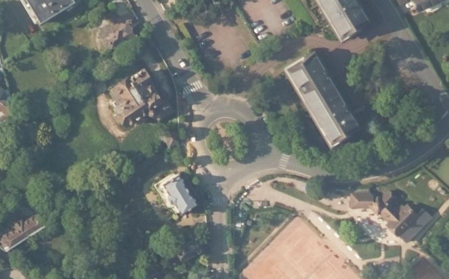 Vue aérienne de la Place du Docteur Rouget
