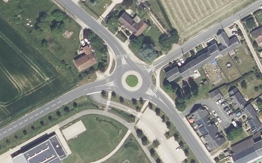 Vue aérienne du Rue du Cardinal de la Luzerne