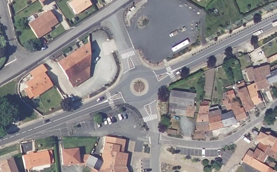 Vue aérienne du Rue de l'Atlantique