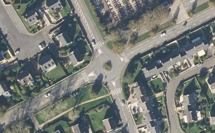 Vue aérienne du Rond-Point de la Gare