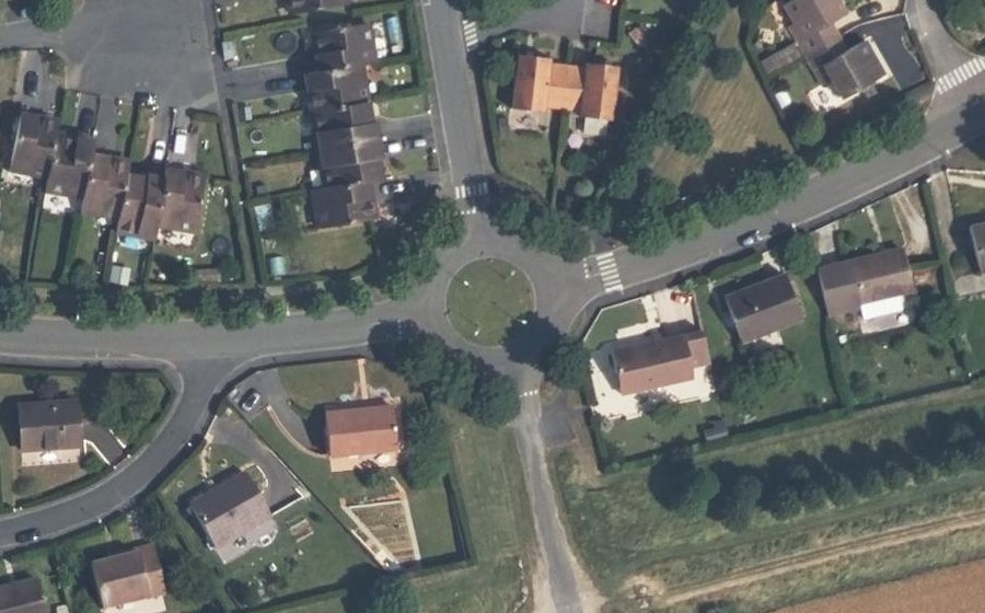 Vue aérienne du Avenue de la Crosse