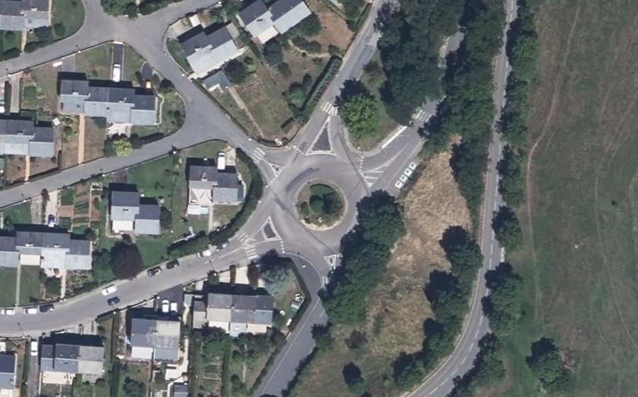 Vue aérienne du Giratoire de la Marquise
