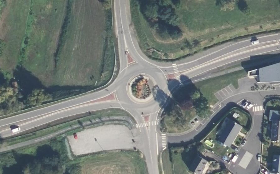 Vue aérienne du Route de Vitré