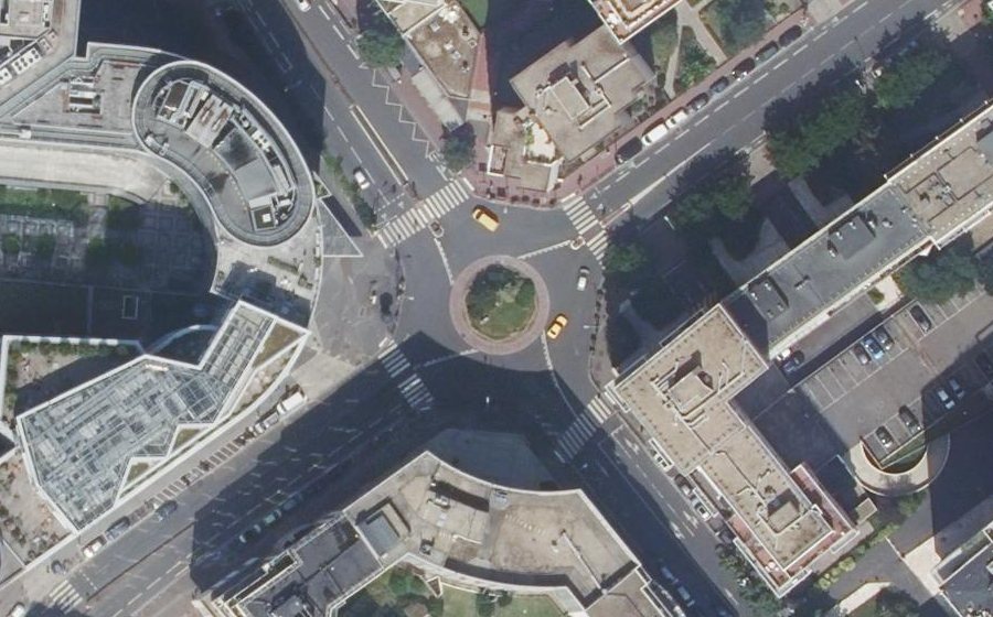 Vue aérienne de la Place Victor Hugo