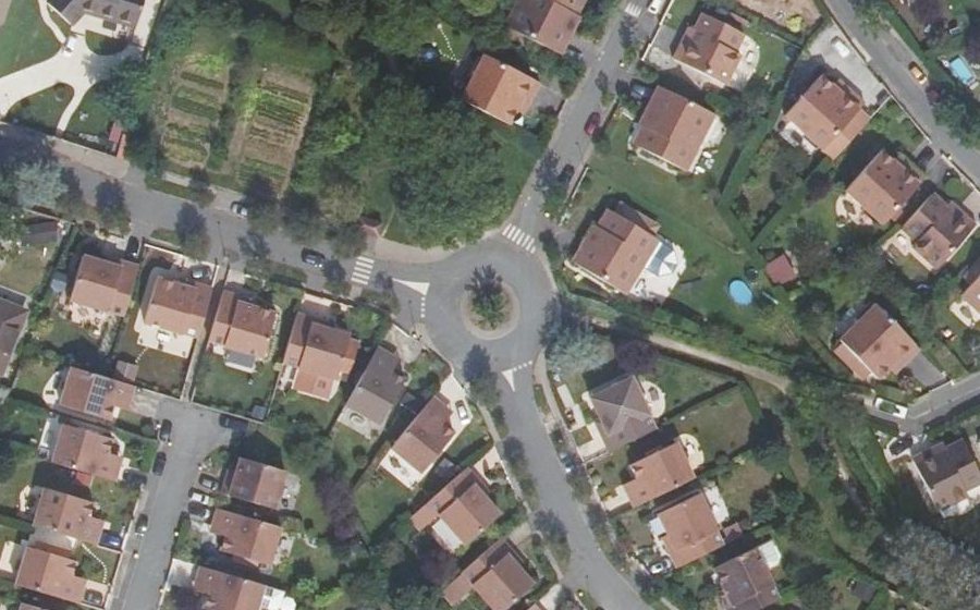 Vue aérienne du Avenue du Maréchal de Lattre de Tassigny