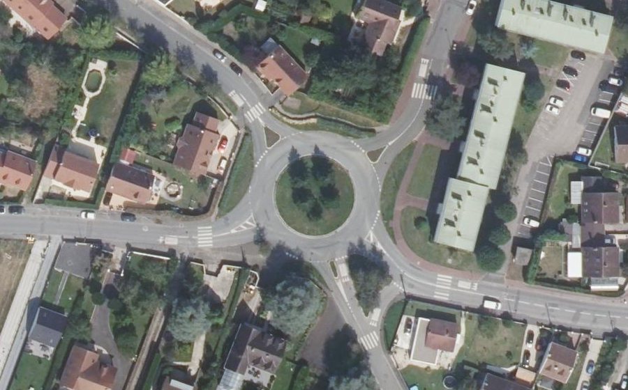 Vue aérienne du Place du Général Leclerc