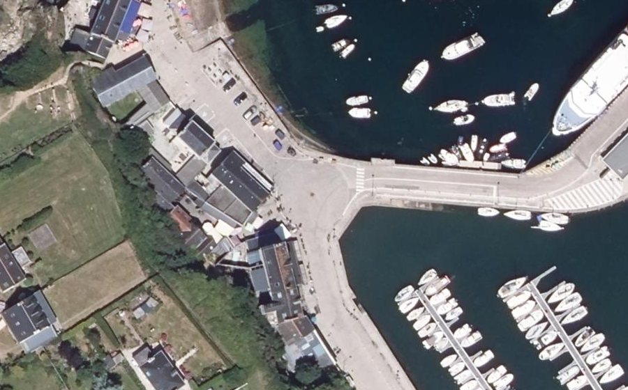 Vue aérienne du Quai Port Tudy