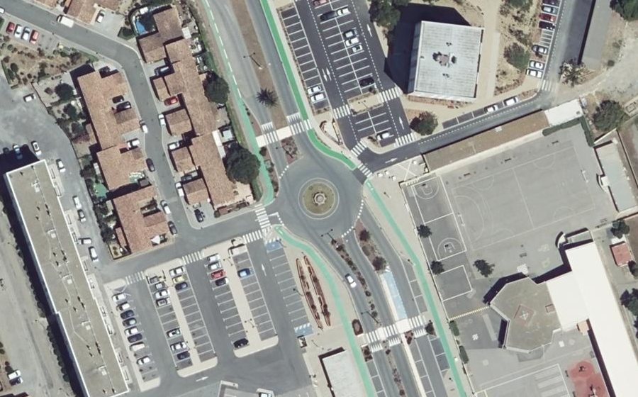 Vue aérienne du Rond-Point de la Laïcité