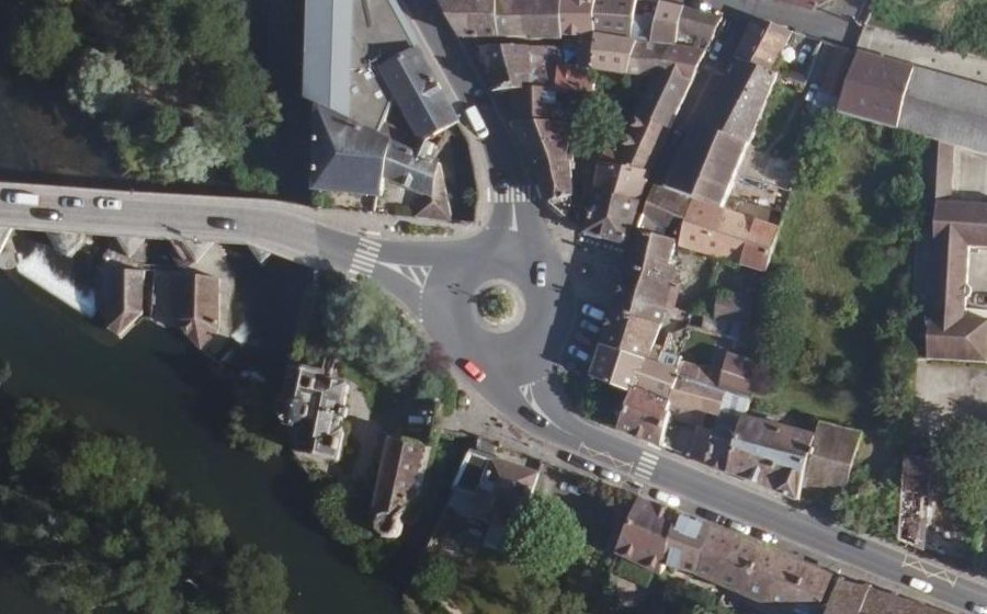 Vue aérienne du Place de la Division Leclerc