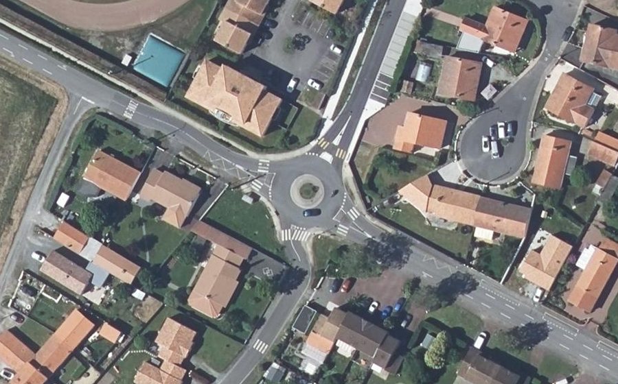 Vue aérienne du Rue de Passay