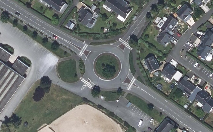 Vue aérienne du Rue de la Pellerinière