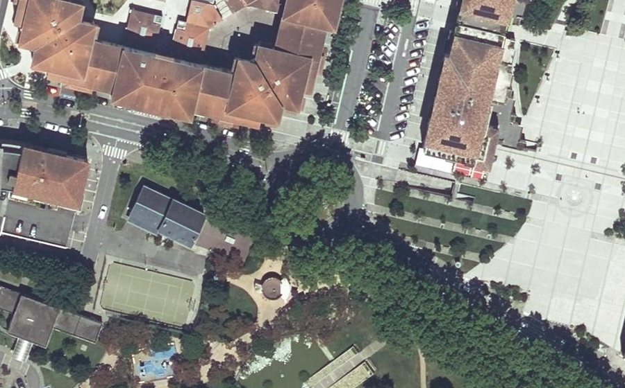 Vue aérienne du Rond-Point de la Laïcité