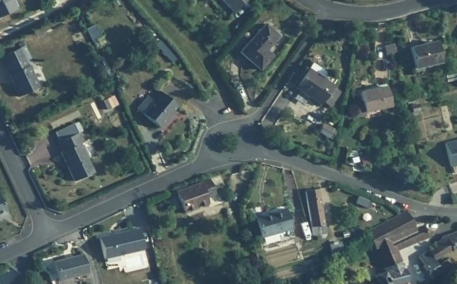 Vue aérienne du Rue du Paradis