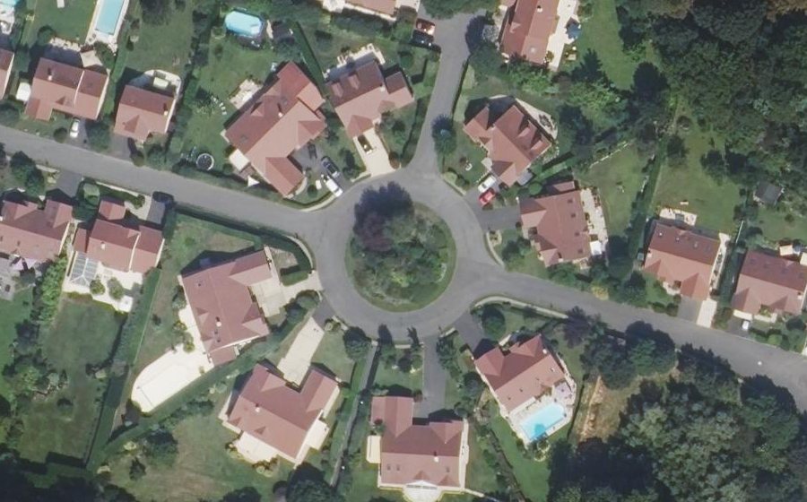 Vue aérienne du Avenue du Château
