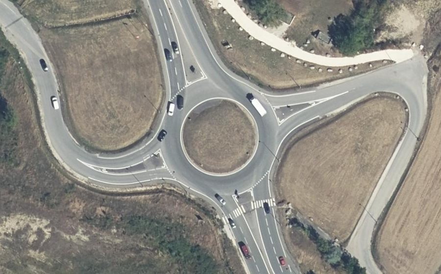 Vue aérienne du Rond-point anonyme n°4615158