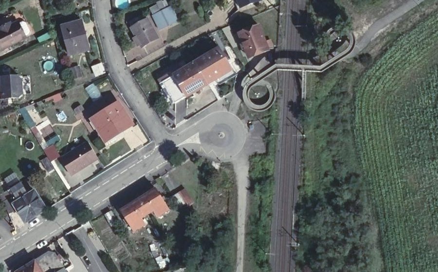 Vue aérienne du Rue d'Ensisheim