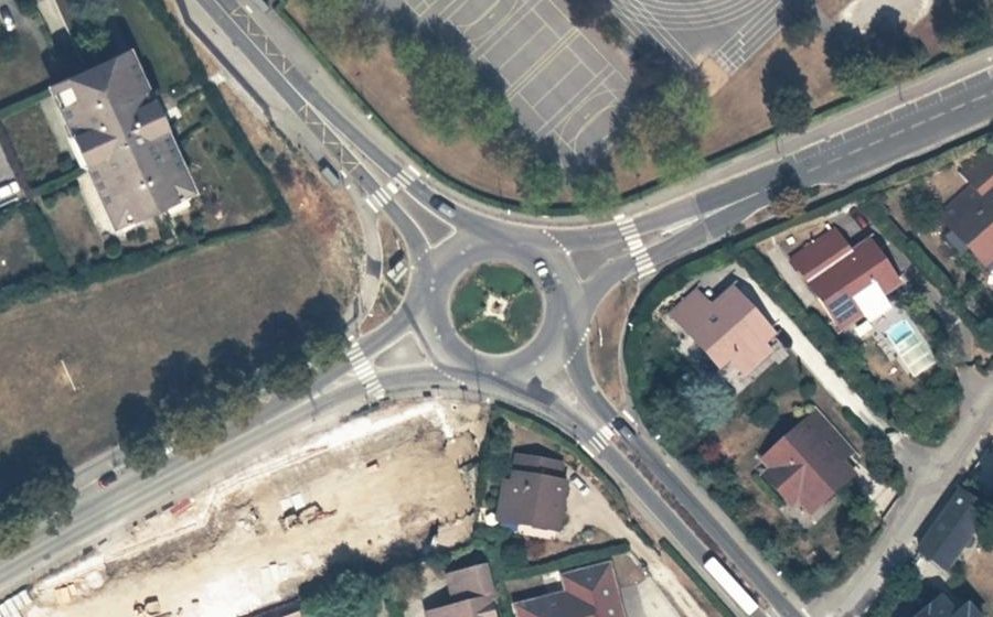 Vue aérienne du Rond-point anonyme n°4619680