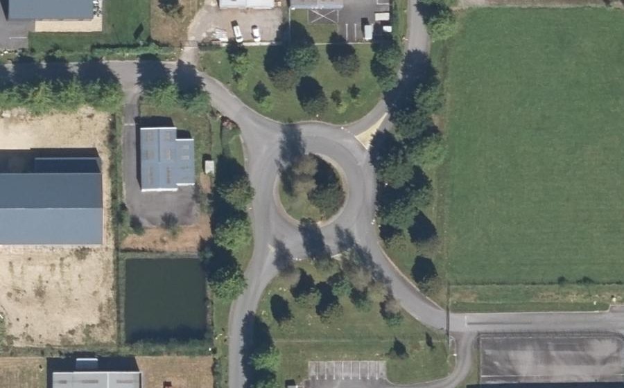 Vue aérienne du Zone Industrielle du Douarin