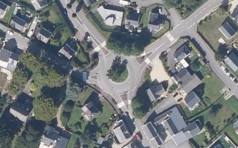 Vue aérienne du Giratoire Le Bosseno