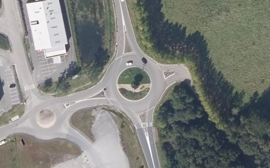 Vue aérienne du Giratoire du Braden