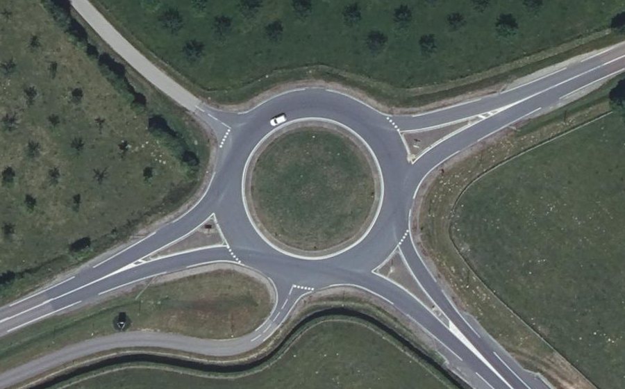Vue aérienne du Route de Rouen