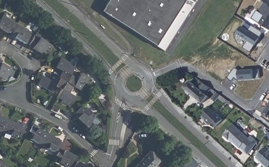 Vue aérienne du Rond-Point des Landes
