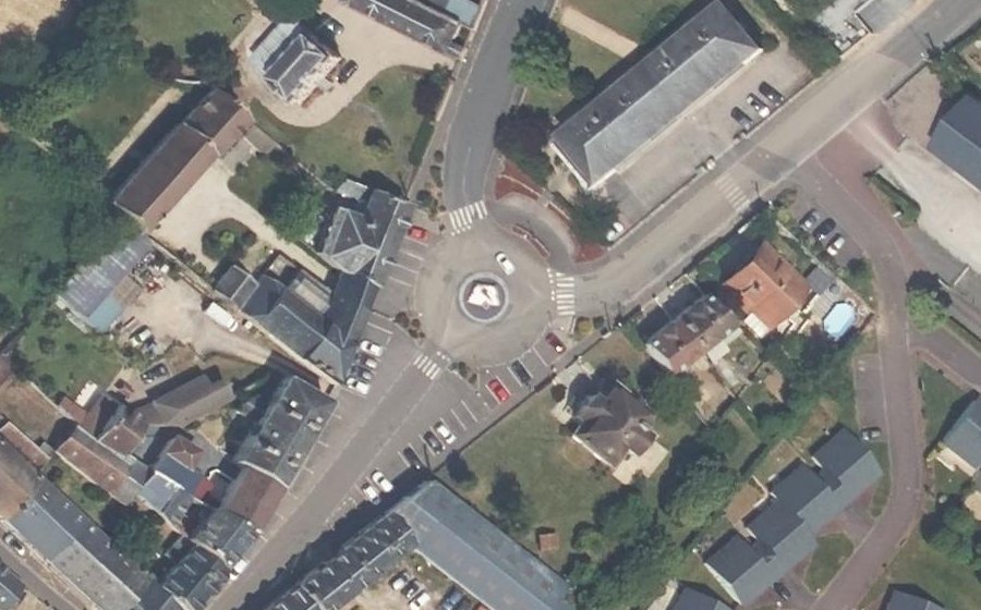 Vue aérienne du Place Mazier