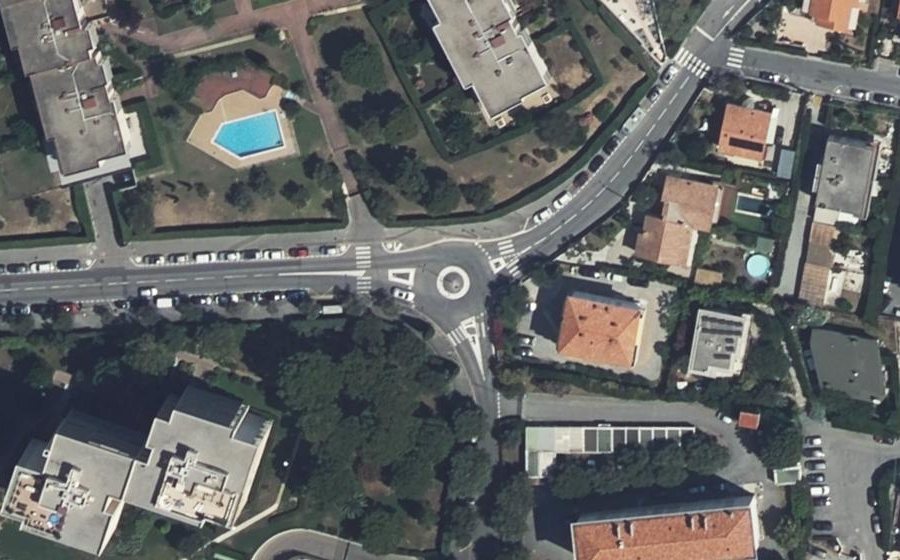 Vue aérienne du Rond-Point de la Colle