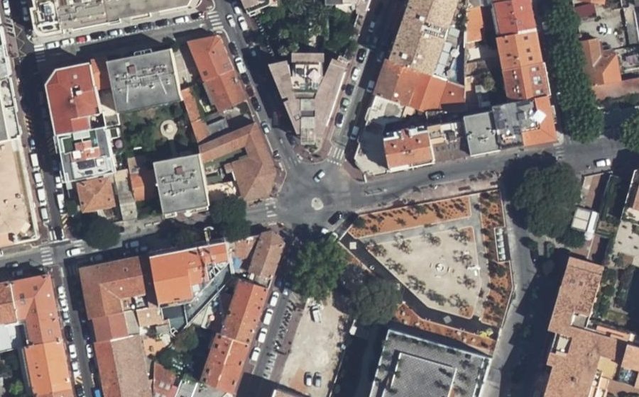Vue aérienne du Carrefour Vauban