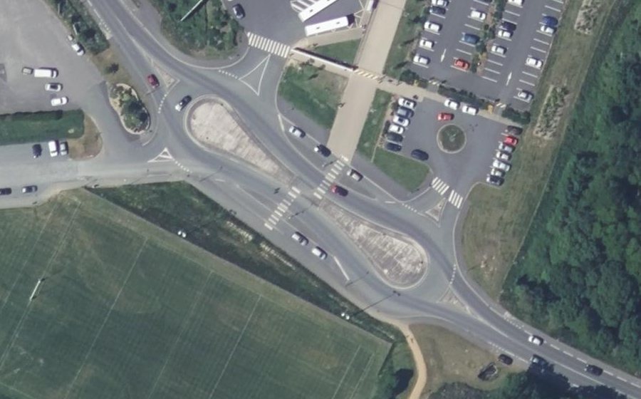 Vue aérienne du Boulevard de l'Europe