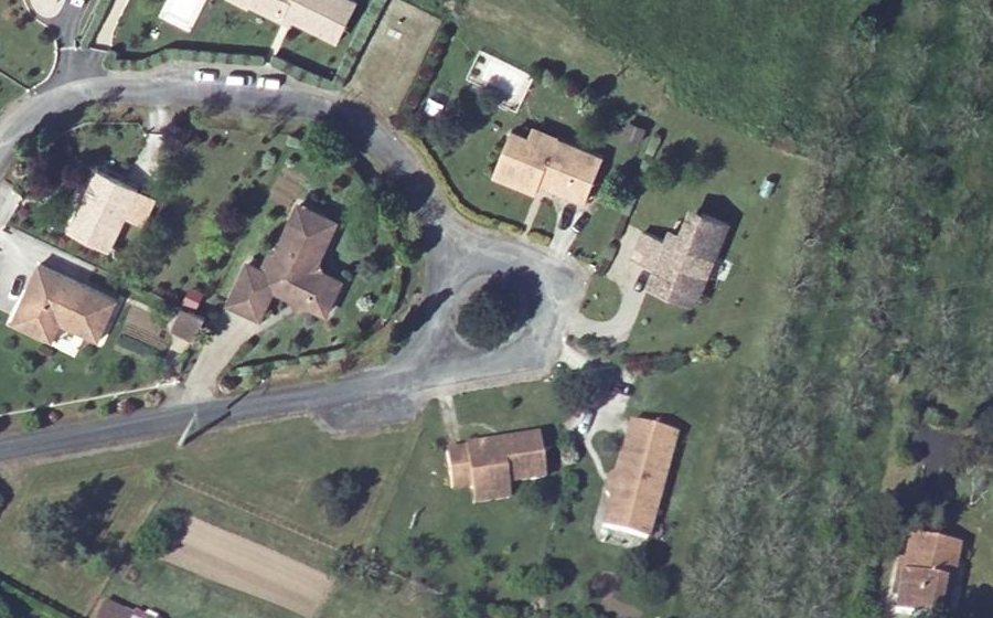 Vue aérienne du Rue des Vignes