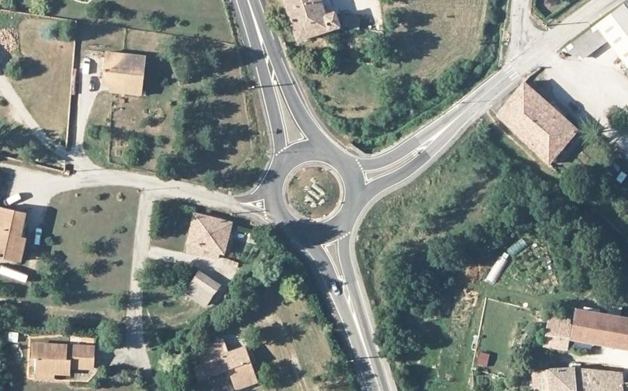 Vue aérienne du Route de Gap