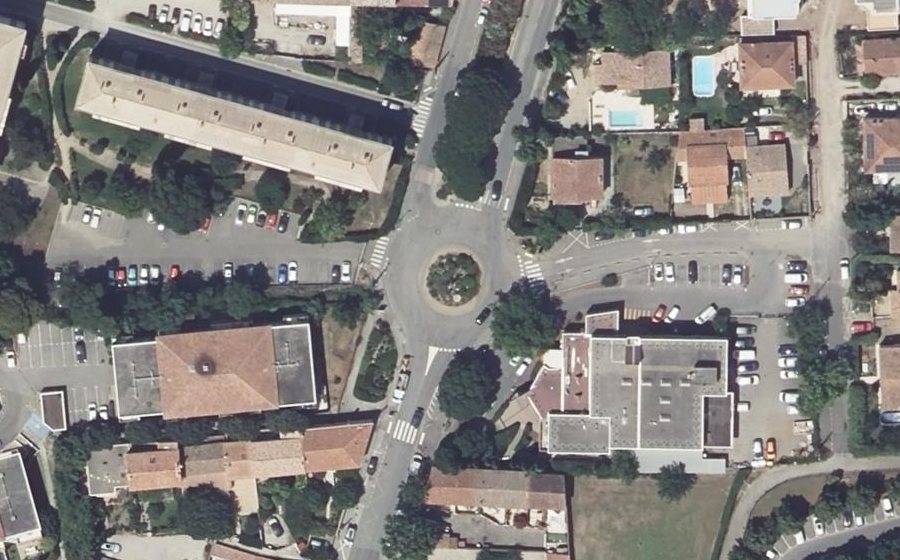 Vue aérienne du Avenue Jean Moulin