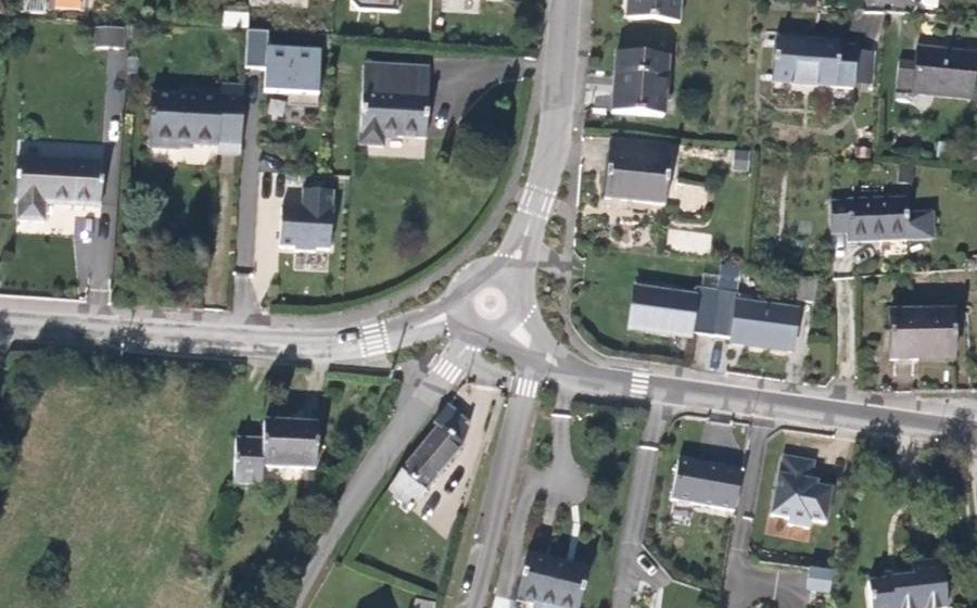 Vue aérienne du Rue Yves Nicolazic