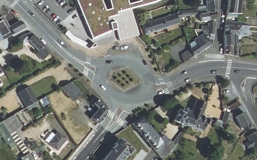 Vue aérienne du Place du Gault