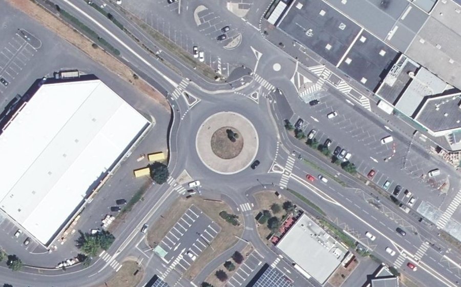 Vue aérienne du Giratoire de l'Auterne