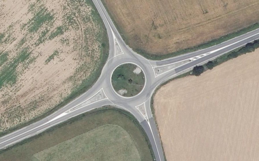 Vue aérienne du Rond-point anonyme n°4672647