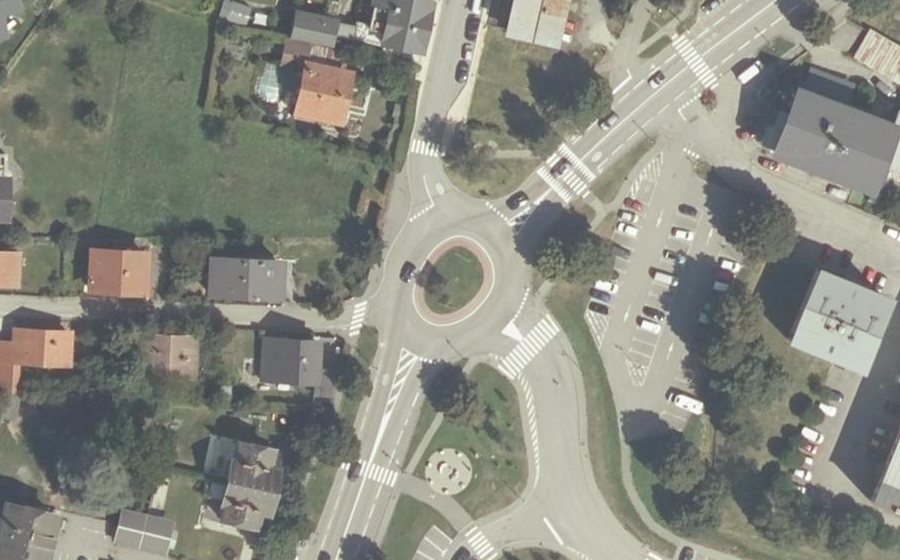 Vue aérienne du Rond-point de la Croix Saint-Maurice
