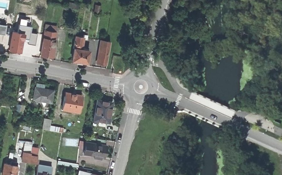 Vue aérienne du Rue du Rhin