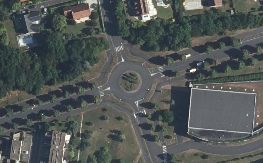 Vue aérienne du Avenue du Général de Gaulle