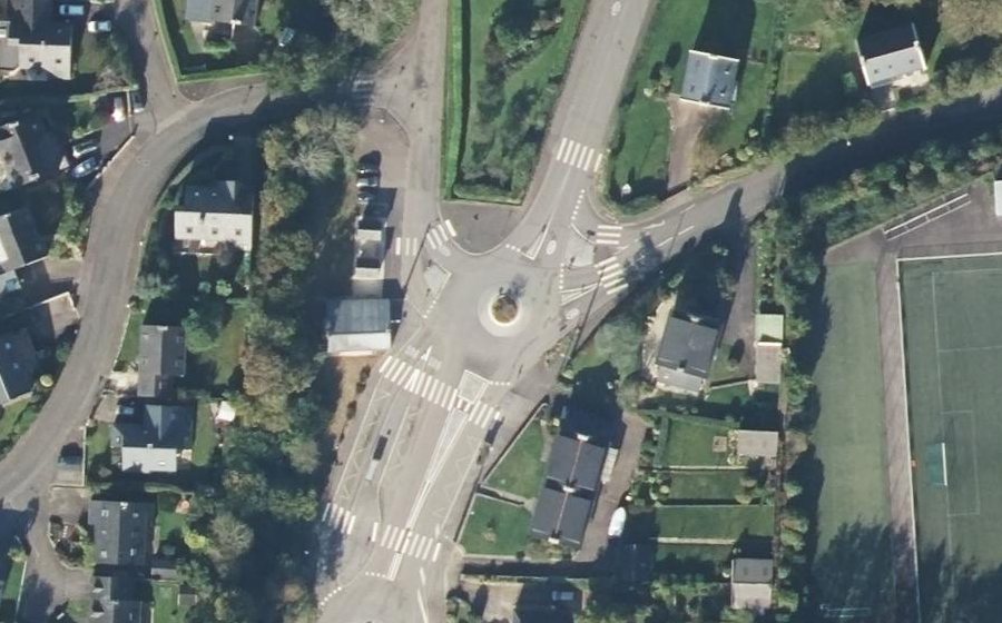 Vue aérienne du Rue de Lez-Huel