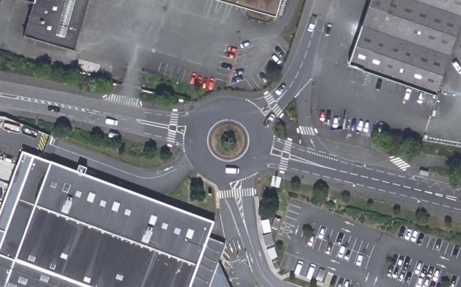 Vue aérienne du Rond-point anonyme n°4687237