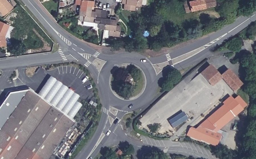 Vue aérienne du Rond-Point Ryazan