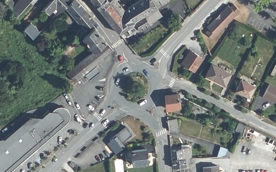 Vue aérienne du Rond-Point François Mitterrand